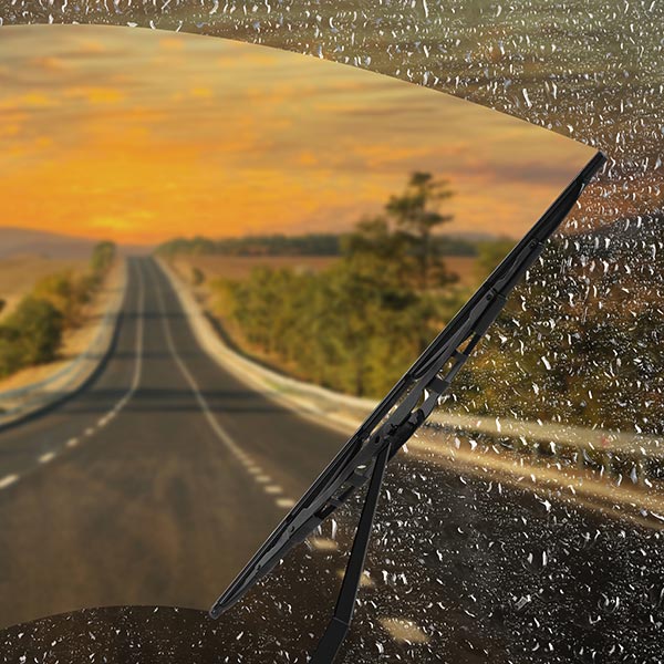 Eclipse through windshield